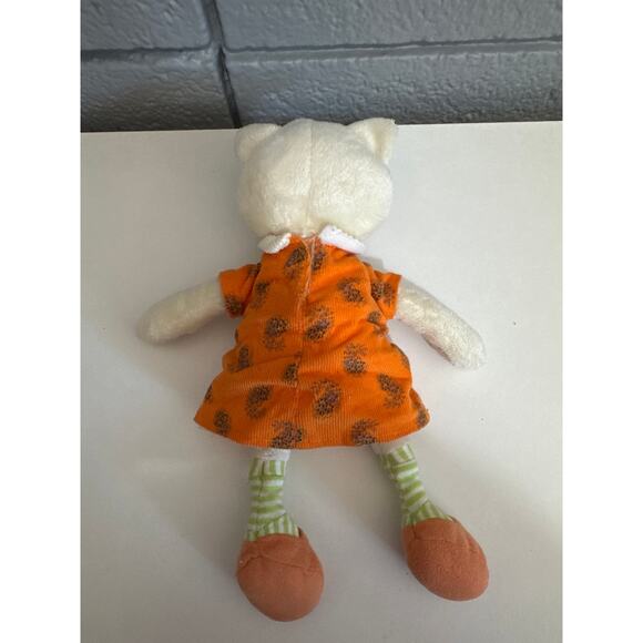 Jelly Kitten Friend Orange Dress Jellycat Cat Soft Toy 9.5” My Little Friends - Picture 2 of 4